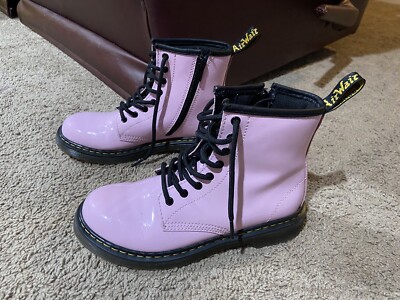 Martens AirWair Girls Size Light Pink Patent Leather 1460