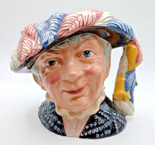 Vintage Royal Doulton #D6759 "Pearly Queen" Character Toby Jug Figural Mug 7"