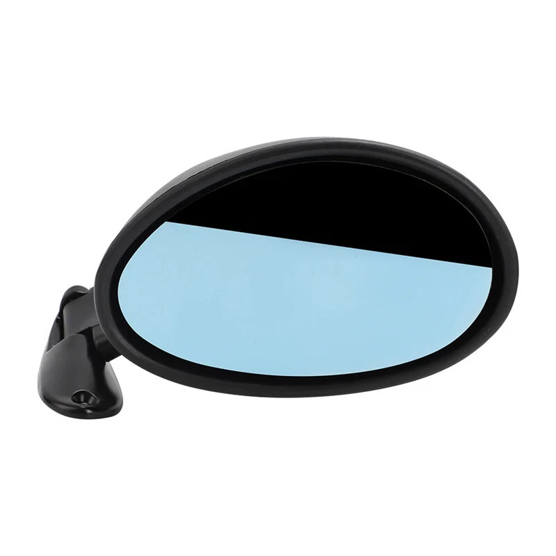 Espejo retrovisor universal clásico vintage negro brillante para coche Foto 4 de 4