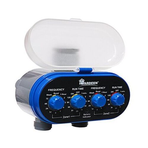 Dual Outlet Water Timer Irrigation Controller System, No Water 2 Outlet - Picture 1 of 6