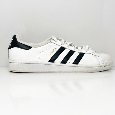 Adidas Mens Superstar C77124 White Casual Shoes Sneakers Size 13