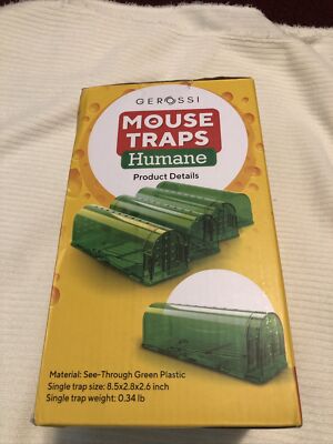 (4-Pk) GEROSSI Humane Catch and Release Mouse Traps Unused