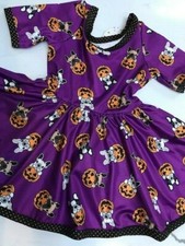 Pumpkin Frenchie Halloween- Charlie's Project Hugs Dress- 6-12M FINAL Sale