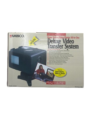 AMBICO Deluxe Video Transfer System VHS 8MM VHS-C, V-0650 Camcorder, OPEN BOX