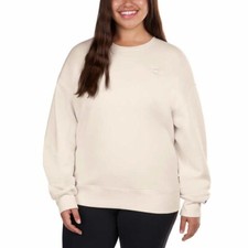 Champion Sweatshirt Women XL Sueded Crew Neck Relaxed Fit Cream Natural NWT