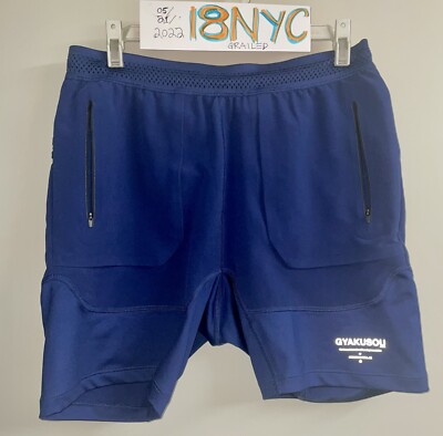 Nike GYAKUSOU DRI-FIT 青 Mサイズ Rare NWT NIKE GYAKUSOU Blue REFLECTIVE Dry Racer Half Tights