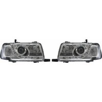 Designscheinwerfer Passend FüR Set Audi 80 Baujahr 91-94 Klarglas/Chrom