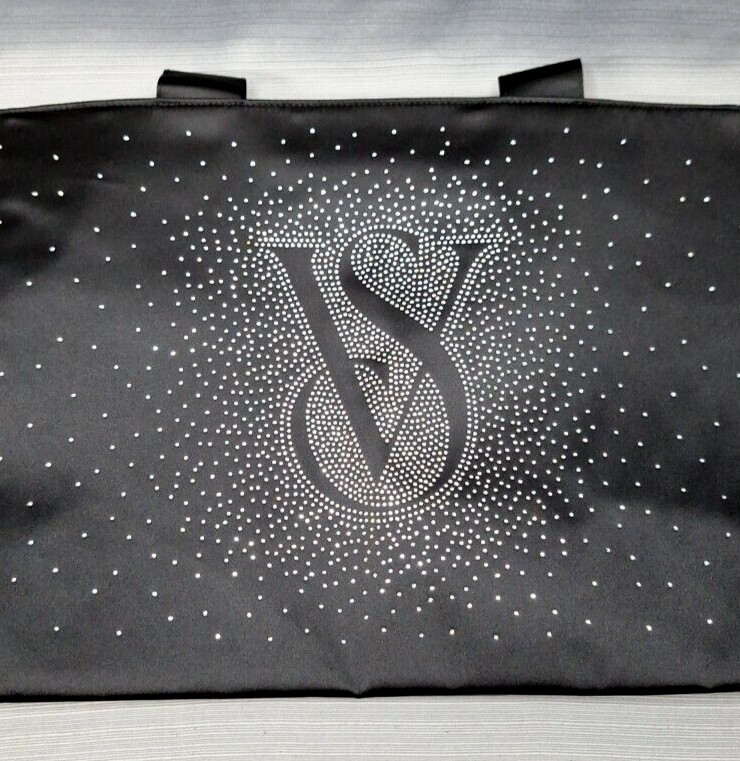 Victoria's Secret Shine Zipper Tote Bag Holiday 2024 Bling