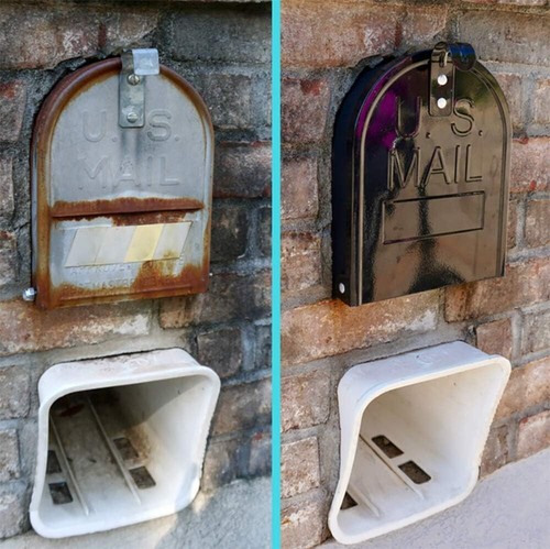 11" x 14" RetroFit Metal Mailbox Door Replacement - Quick Snap-In Installation - Picture 6 of 8