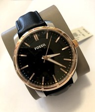 Fossil Men's Minimalist 44mm Watch - Black Leather