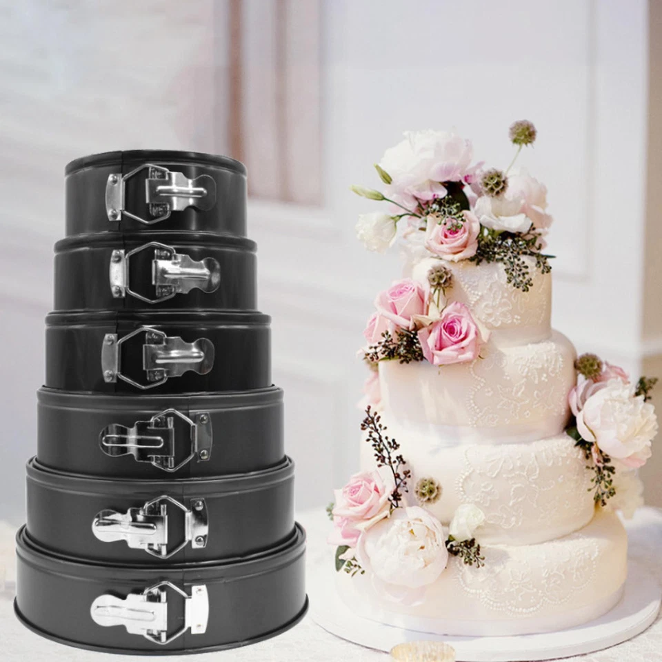 1X Kuchenform Runde DIY Backform Backform Pfanne Wiederverwendbar 12CM-28CM - Bild 2 von 4