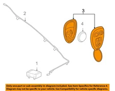 GM OEM Keyless Entry-Key Fob Remote Transmitter 22952177