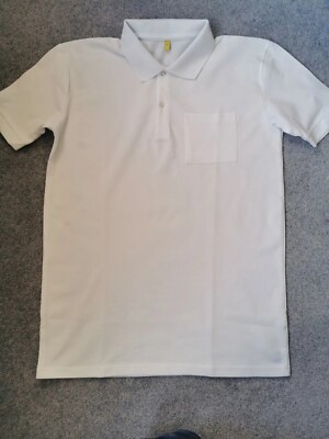 Mens Polo Shirt New Short Sleeve Plain White Polo with pocket Golf