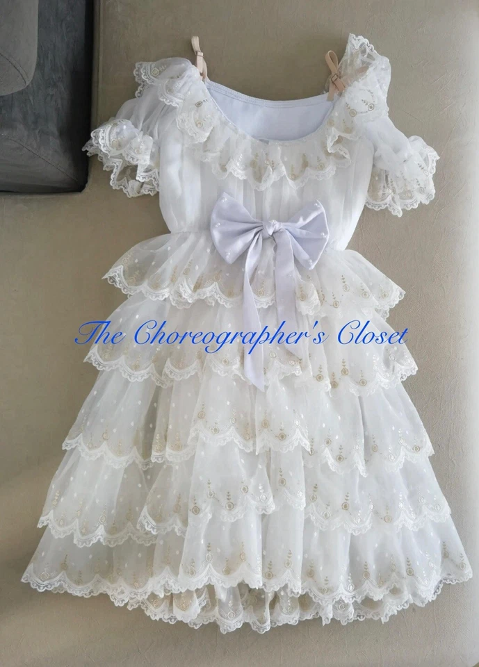 Muñeca de baile de graduación Clara con volantes en capas Cascanueces vestido de ballet disfraz personalizado Foto 2 de 4