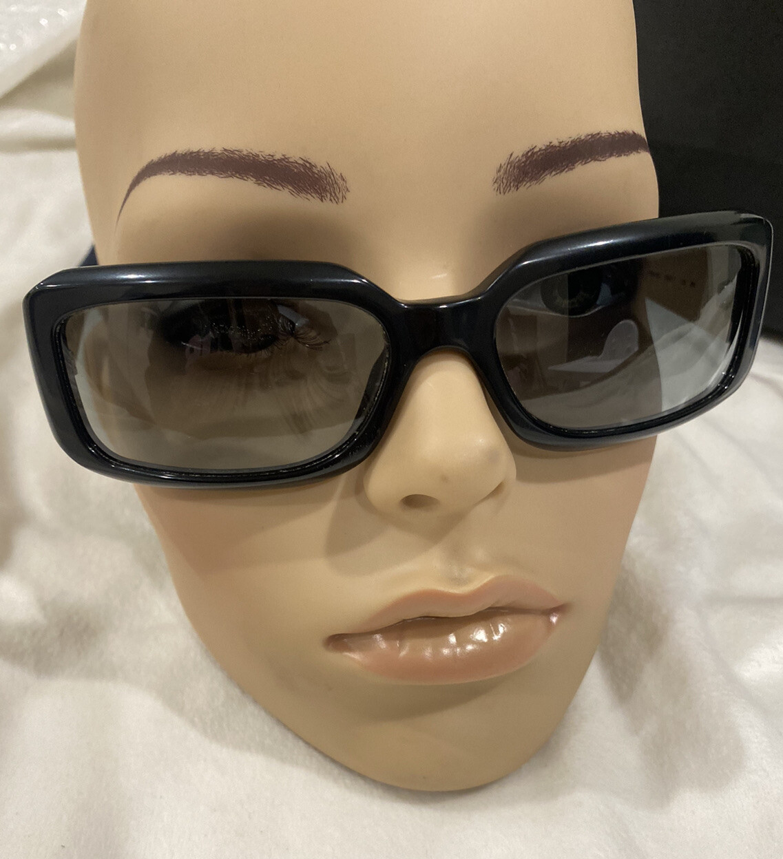 CHANEL Sunglasses AUTHENTIC Square Rectangle Blac… - image 11