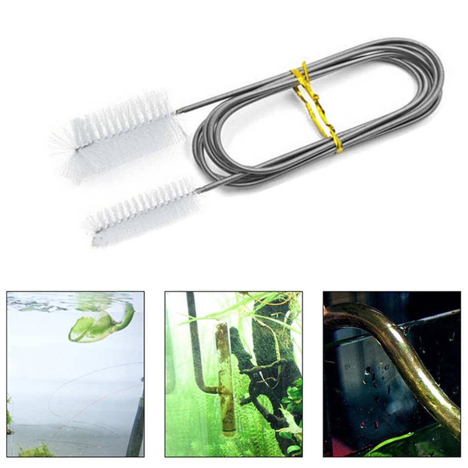 Aquarium Pipe Cleaning Brush Air Tube Flexible Double Ended Cleaner