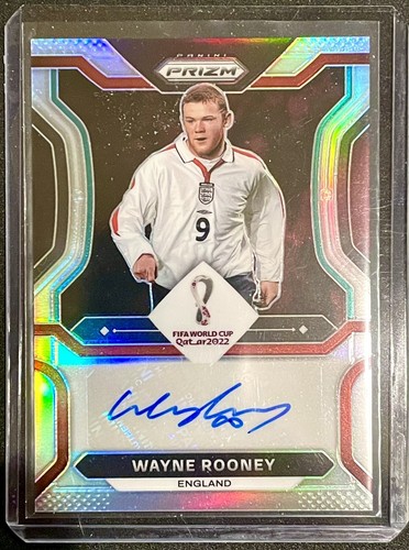 Wayne Rooney #S-WR 2022 Panini Prizm World Cup Signatures card