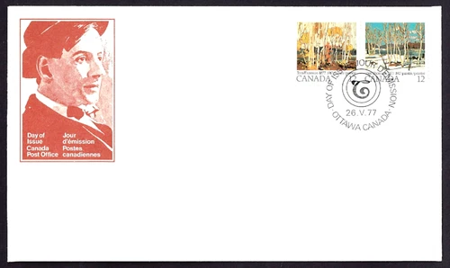🍁Canada  #734a   "TOM THOMSON PAINTINGS"    Brand New  1977  First Day Cover