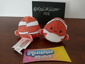 Ricky Clown fish Micromallow Squishville Squishmallow Plush Sea Life Squad EACH | eBay