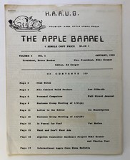 HAAUG Huston Area Apple Users Group THE APPLE BARREL Newsletter Jan 1981 Texas