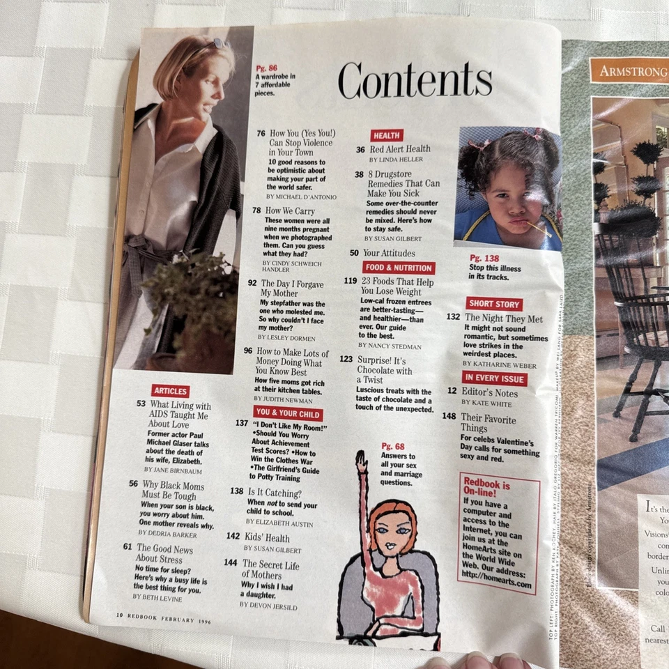 1996 FEBRUARY REDBOOK MAGAZINE - REBA MCENTIRE - Image 2 of 4