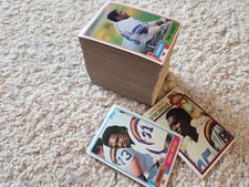 Set of 166 Topps football cards