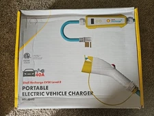 Shell 40A Level-2 Portable EV Charger ETL Energy Star J1772 24ft Cable Open Box