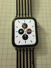 silver aluminum Apple Watch SE or Series 5 fo...