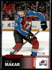 2019-20 Upper Deck Overtime Red Rookie Cale Makar Rookie 73/99 #60