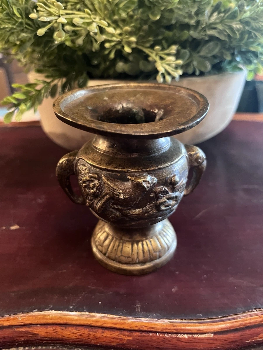 古董 花瓶 古銅製 黄铜1850-1899 年日本花瓶| eBay