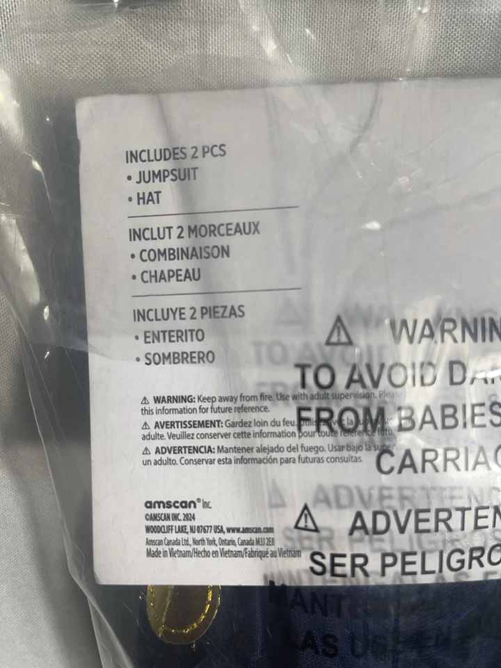 Cop Recruit Police Officer Costume Halloween 18-24 Months Infant Toddler NWT - Imagem 4 de 4