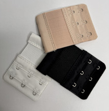 3PCS Adjustable Bra Extender 3 Hooks with Elastic Underwear Strap Extension Wide