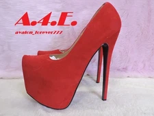 Delicacy Red velvet  platforms  Size 10 Womens  Mens 8.5