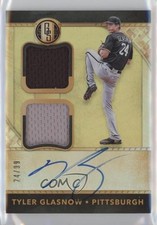 2017 Chronicles Gold Standard Rookie Jersey Double 24/99 Tyler Glasnow Auto 0lm