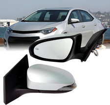 Left Driver Side Mirror Compatible with Toyota Corolla 2014-2018 with Heated Tur