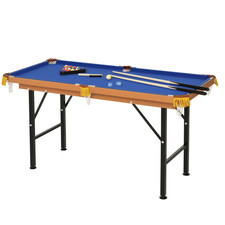 55" Small Play Billard Gaming Table with Full Set of Balls, Cues, and Chalk
