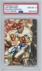 Joe Montana 1995 Collector's Edge Excalibur Stone Autograph Card #107 PSA/DNA 10