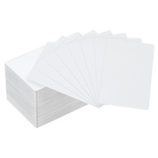 100pcs 0.45mm Metal Business Cards Blank Aluminum Name Cards White