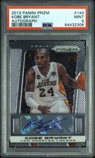 Panini Prizm 2013-14 Kobe Bryant Autograph #140 Lakers Basketball PSA 9