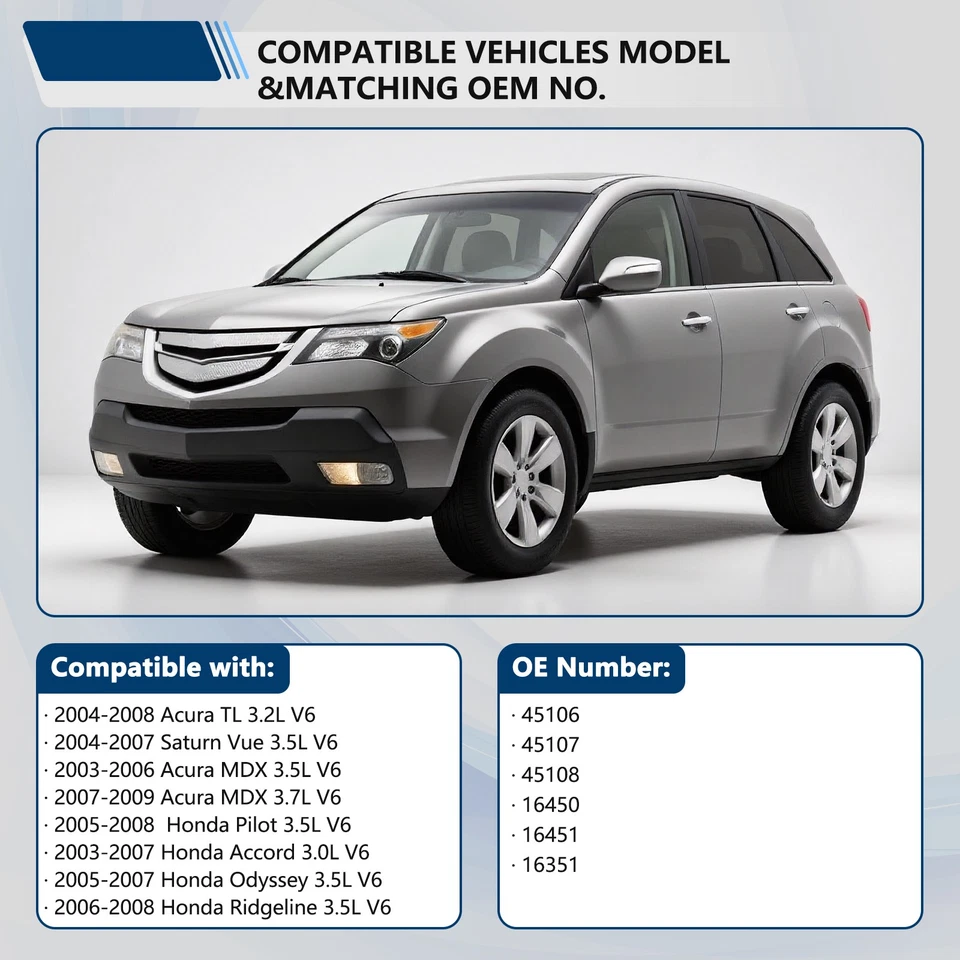 Catalytic Converter 16450/16451/16351 For Honda Pilot 3.5L 2005/2006/2007/2008 Foto 2 de 4