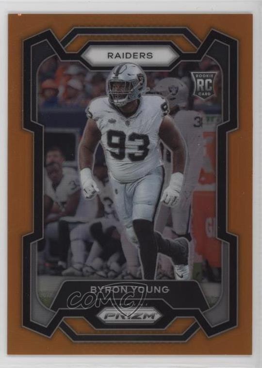 2023 Panini Prizm Rookies Orange Prizm 181/249 Byron Young #355 Rookie RC 03tv