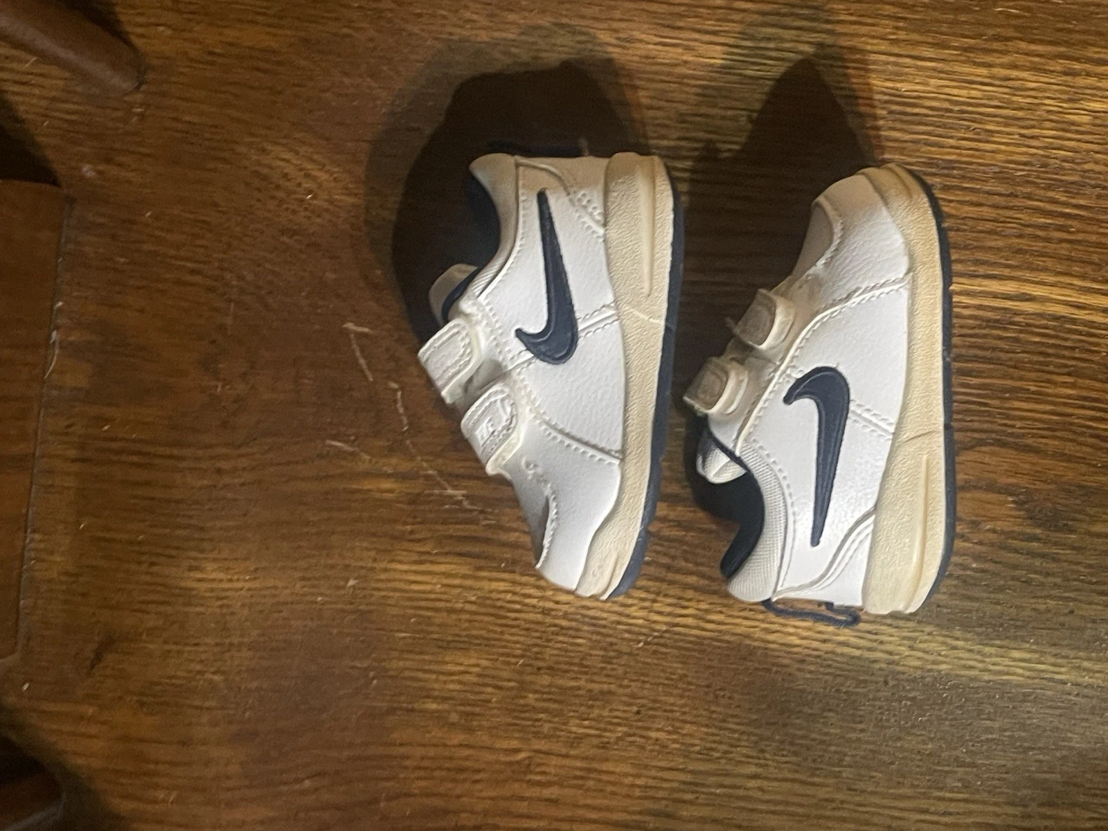 NIKE PICO 4 (TDV) 454506 101 bianco midnight navy swoosh scarpe da ginnastica bambino taglia 3c