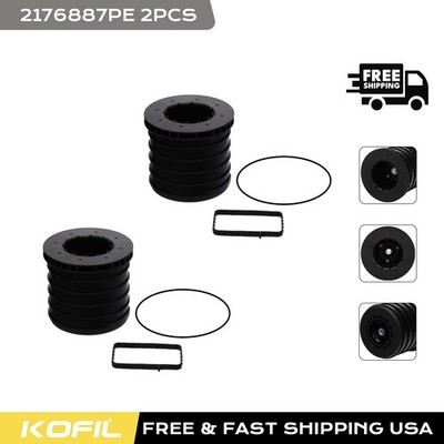2*Crankcase Filter Kit 2176887PE For Kenworth T680 T880 Peterbilt 567 579 Engine