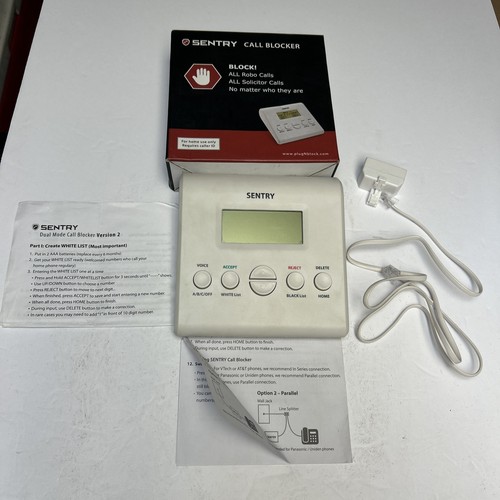 SENTRY Ct-cid808 Block Dual Mode Phone Call Blocker ID Screen Spam Prevention
