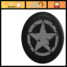 Tactical Star Spare Tire Cover For Suv Camper Rv - 33 Grey Military Style
