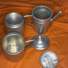 Italian Flip Top Vintage Coffee Maker Aluminum 5 Piece r 12-1/2 Inches tall. — photo 10
