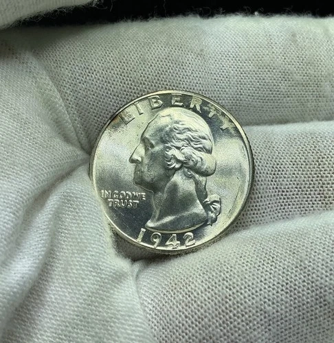 1942-D Washington Silver Quarter BU *UNCIRCULATED* MS Q223