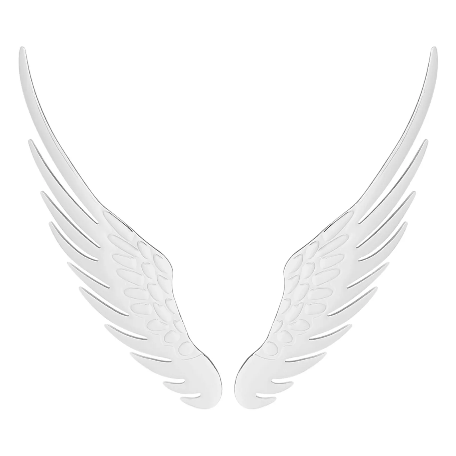 1Pair Car Auto Motorcycle Body Sticker 3D Eagle Angel Wings Badge Style ABS Deca