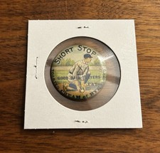 1900's Cream Of Rye Baseball Button Pin Back Shortstop