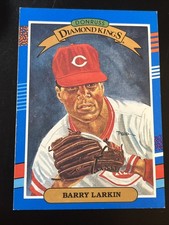 1991 Donruss - Diamond Kings Barry Larkin #5 Factory Set, White Stripe Top Right